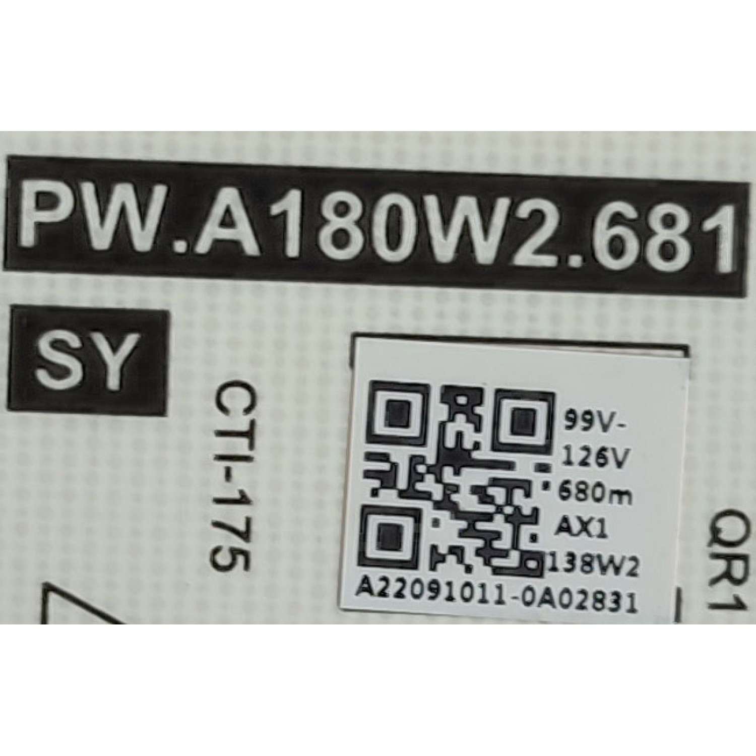 FUENTE DE PODER PARA TV LG / NUMERO DE PARTE 60101-04510 / PW.A180W2.681 / 4300175312 / 55UQ7570PUJ / DISPLAY HV550QUB-F1D / MODELO 55UQ7570PUJ.CUSFBH	 - Imagen 3